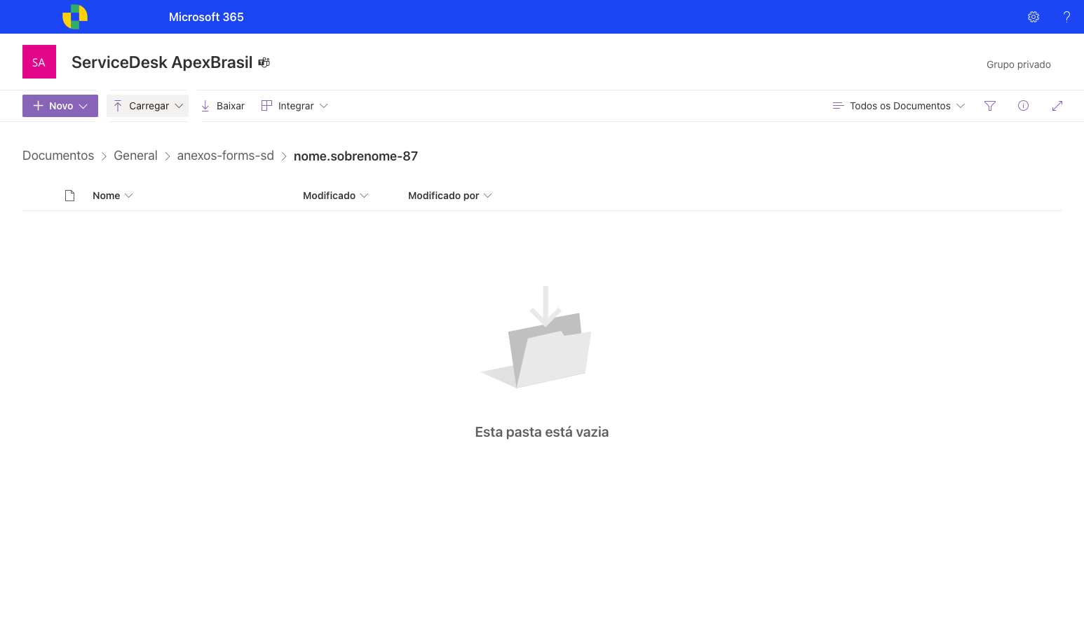 Você será redirecionado ao SharePoint da ApexBrasil